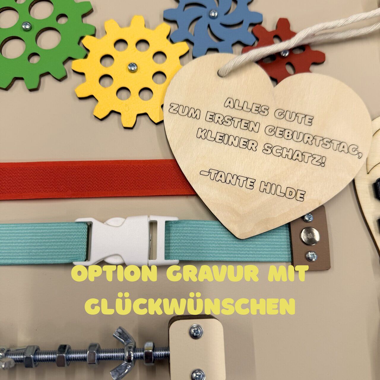 Busy Board Giant "Unlimited" – Das Premium Motorikzentrum (90 x 60 cm)