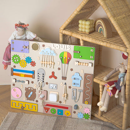 Busy Board XXL "Classic" – Die interaktive Entdeckerwand (70 x 60 cm)