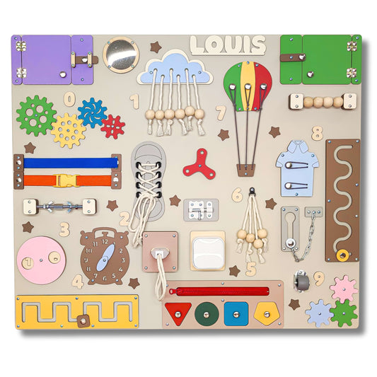 Busy Board XXL "Classic" – Die interaktive Entdeckerwand (70 x 60 cm)