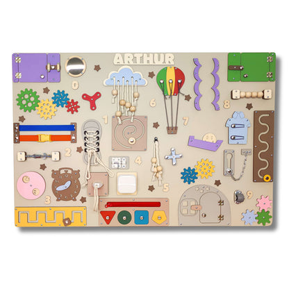 Busy Board Giant "Unlimited" – Das Premium Motorikzentrum (90 x 60 cm)