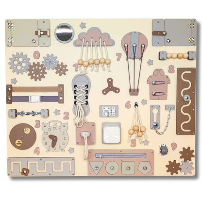 Busy Board XXL "Classic" – Die interaktive Entdeckerwand (70 x 60 cm)