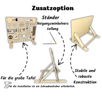 Busy Board Giant "Unlimited" – Das Premium Motorikzentrum (90 x 60 cm)