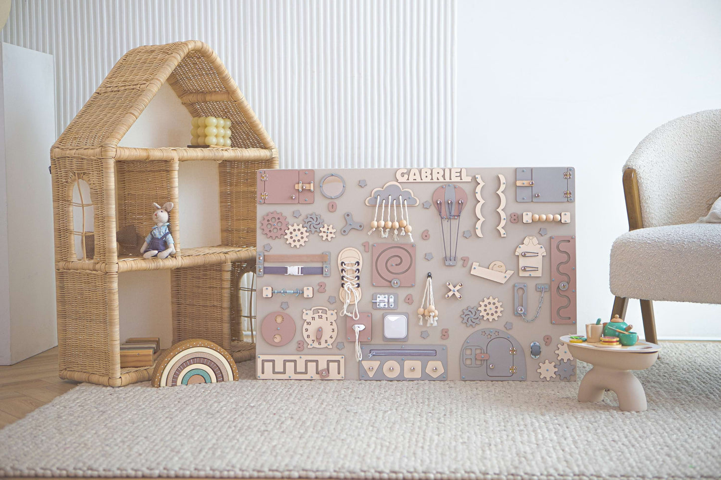 Busy Board Giant "Unlimited" – Das Premium Motorikzentrum (90 x 60 cm)